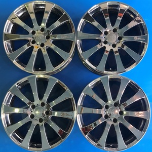 【中古品】★BEST VOLTEC EXTREME ASH★19×7,5J 114.3-5+48 ハブ径実測73mm★4本セット♪ヴォクシー、セレナ、エクストレイルへ♪