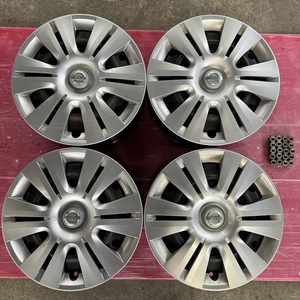 【純正品4本セット】日産　セレナ純正スチールホイール　15×5.5J　114.3-5H　IN45　ハブ径実測66mm　