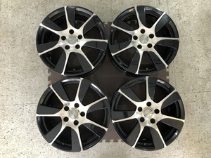 中古　ROZEST　17×6.5J 114.3-5H +48　ハブ径73mm　4本セット　エクストレイル！エルグランドなどに!!　