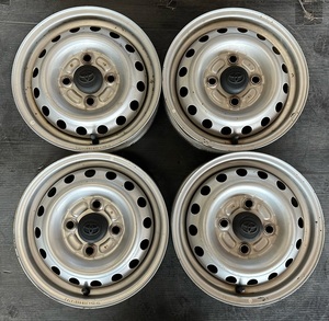 【純正品】トヨタ純正　スチール　12x4.0J　100-4+40　ハブ径実測54mm　４本セット　ナット無　車検・冬用にオススメ！