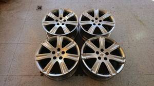 中古【純正品】マークXジオ　アルミホイール　18×7.5J 114.3-5H +39　ハブ径60mm　4本セット　スタッドレス・スペア等に!!　