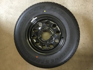 【純正品】現行ジムニーシエラ　スペアタイヤ★15×5.5J　139.7-5+5　ハブ径108mm（実測）★195/80R15　96S　D684II　★ほぼ新車外し★1本