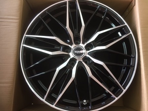 【展示品】Voltec EURO MESH★19×8.0J 114.3-5 +38 ハブ径73mm★ブラックポリッシュ♪アルファード・ヴェルファイアに♪4本セット！