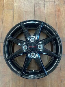 【展示品4本セット】Humanline HS-08 ブラック 14×4.5J　100-4H+45　ハブ径67.2　