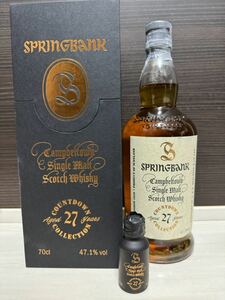 スプリングバンク27年 700ml 47% 200周年記念ボトル SPRINGBANK The Countdown Collection 1st Edition 27yo