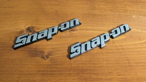 2枚セット スナップオン snap-on エンブレム (両面テープ ビスドメ可能)おてがる配送無料匿名