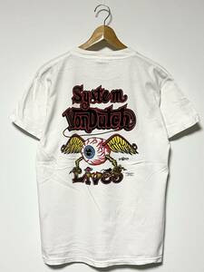 90's★ED ROTH/エドロス ラットフィンク Von Dutch/ボンダッチ フライングボールアイ ホットロッド Tシャツ M ビンテージ