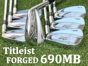 【レアシャフト】 タイトリスト Titleist　690MB FORGED　DIAMOND RIFLE　S　4-P　7本セット　メンズ マッスルバックアイアン　フォージド