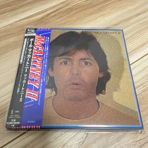 ポール マッカートニー/マッカートニー Ⅱ 紙ジャケ SHM-CD 生産限定盤 帯2種 UICY-78558