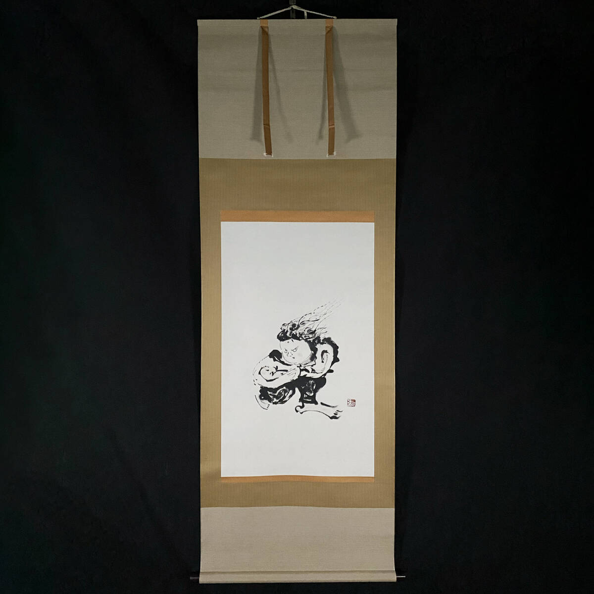 【真作】■ 宮田為義 ■ 「墨絵」 軸装/掛け軸 240226012