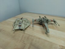 当時物 スターウォーズ アクションフリート ルーク・スカイウォーカー X-WING スターファイター レベル スノースピーダー ジャンク　T_画像2