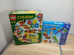 当時物　LEGO　creator nanoblock　レゴブロック　ナノブロック　おもちゃ　玩具　知育玩具　ヴィンテージ　積み木　