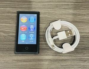 iPod nano ブラックスレート　第7世代　16GB 送料無料　Appleアイポッドナノ MD481J
