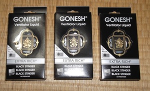 GONESH ガーネッシュ　BLACK STINGER ブラックスティンガー エアコン吹き出し口タイプ 3個セット 未開封新品 送料無料