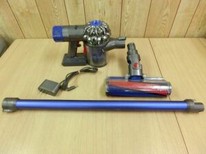 動作確認済●dyson ダイソン コードレスクリーナー SV09 V6 サイクロン掃除機 本体/パイプ/ヘッド/充電器セット●3