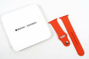【超美品】HERMES エルメス Apple Watch Hermes アップルウォッチ ベルト オレンジ【PU94】
