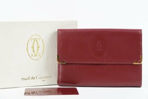 【新品同様・未使用】Cartier カルティエ マストライン 2C 二つ折り財布 札入れ ブランド 小物【QC73】