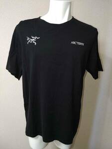 注目 希少 アークテリクス Tシャツ Arc’teryx T-SHIRT MEN'S 半袖 黒 ブラック L / アークテリクス 美品 1円スタート