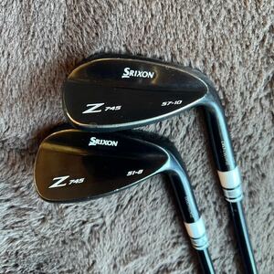 ★大人気のラウネRAUNE装着★名器ダンロップDUNLOP SRIXONスリクソンZ745ウェッジ2本セット（A51°&S57°）