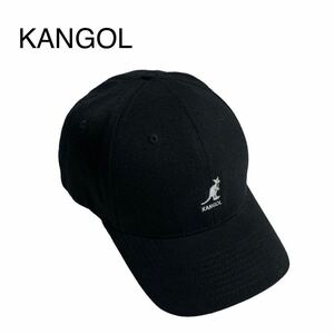 KANGOL カンゴール ベースボールキャップ キャップ CAP 帽子 ブラック 6パネル L/XL FLEXFIT ロゴ刺繍