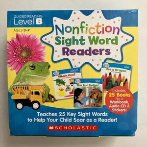 CDなし　Scholastic Nonfiction Sight Word Readers レベル B 英語教材 25冊セット