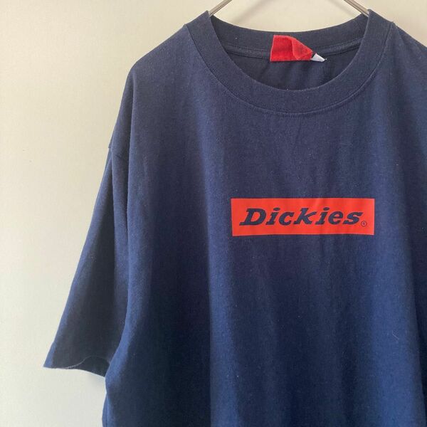 Dickies ディッキーズ　ロゴTシャツ【M】 Tシャツ 古着 アメカジ ストリート ネイビー