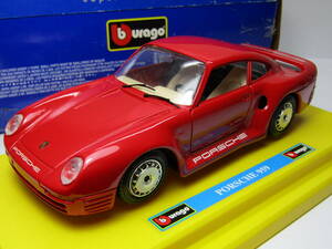 PORSCHE Porsche 1/24 959 RED 4WD FLA6 not yet exhibition goods Porsche Carrera Made in Italy Italy made 911 991 930 Carrera that time thing body beautiful goods 