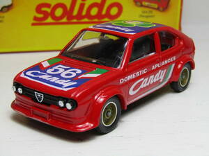 Alfa Romeo SUD 1/43 Alpha sdo Alpha Romeo sdo quadrifoglio .Made in France four . leaf Alfasud Solido that time thing France 