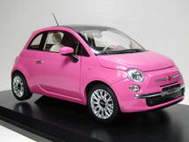 FIAT 500 1/18 フィアット Fiat500 2010 ピンク PINK イタリア名車 美品 NOREV ノレブ フル開閉 NUOVA 500 Fiat 500 1200 ラウンジ_画像8