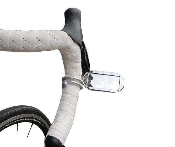 タカツ 7600(メッキ/シルバー)自転車&バイク用 スパイラルミラー【新品・未開封】