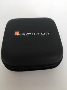 即決 新品 非売品 HAMILTON 旅行用ウォッチ・キャリングケース ソフトケース 腕時計 ハミルトン ファスナー付き 内側はクッション WATCH 