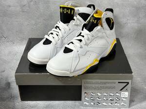 【送料込】 WMNS AIR JORDAN 7 RETRO WHITE VARSITY MAIZE-BLACK 313358-172 エア ジョーダン7 バーシティメイズ WMNS 28.0（未使用））