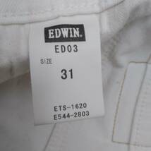 エドウィン EDWIN ED03 ホワイト W31_画像4