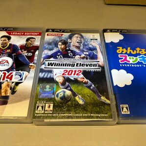 PSP ウイニングイレブン2012 FIFA14 ワールドサッカー　みんなのすっきり　3点セット　コナミ ソフト