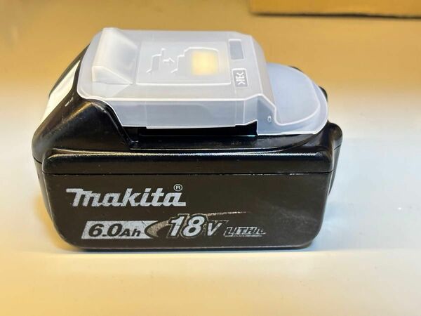 マキタ純正　バッテリー18v 6.0ah 電圧20v以上充電、動作確認済みMakita BL1860B 雪マークあり美品　連続稼働