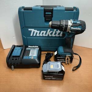 ☆★H1547 makita マキタ 18V 6.0Ah 充電式震動ドリルドライバ HP484DRGX　BL1860B DC18RF ケースつき