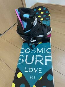 * boots attaching * maintenance settled * beautiful USED COSMIC SURF 141 + IGNIO(23.0-23.5cm)* extra case attaching * set kozmik* Surf 