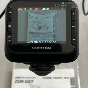 送料込★美品★【コムテック】ZDR037 ドライブレコーダー 360°カメラ＋リヤカメラ 1200万画素 駐車監視機能 WDR GPS STARVIS搭載の画像9