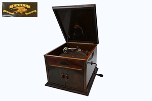  gramophone # desk-top type gramophone EAGLE[ Eagle ] # Deluxe . exterior beautiful goods simple operation verification N 9489#