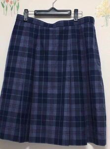 ◆トンボ学生服◆スクールスカート　チェック柄◆w85cm 大きいサイズ　