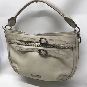 【美品】 BURBERRY　バーバリー　オールレザー　ソフトレザー　ハンドバッグ　ベージュ色　