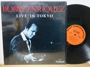 LP★BOBBY ENRIQUEZ / LIVE IN TOKYO (福井五十雄,守 新治/AT 六本木 PIT INN/和ジャズ/シュリンク/US盤)