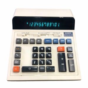 昭和レトロ　CASIO カシオ電卓 計算機 FN-20 稼動品！ 卓上 カシオ 当時物 レトロ 12桁