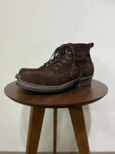 1円スタート 美品 WHITE'S BOOTS semi dress ホワイツ スエード セミドレス US8.5E アメリカ製 26.5㎝ ダークブラウン WESCO REDWING 