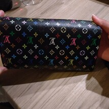 ルイヴィトン 長財布 LOUIS VUITTON サラ ポルトフォイユ マルチカラー モノグラム　送料込_画像7