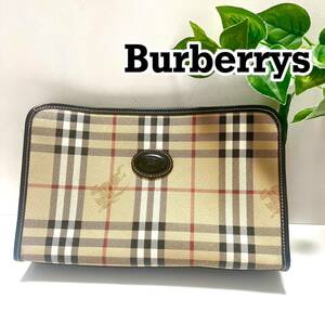 【極美品】Burberrys クラッチバッグ セカンドバッグ ノバチェック