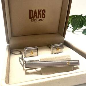 【極美品】DAKS ダックス ネクタイピン カフス セット シルバー