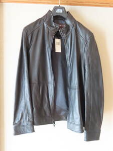  распродажа новый товар **MICHAEL KORS Michael Kors чёрный цвет Ram кожаный жакет блузон Rider's мужской **