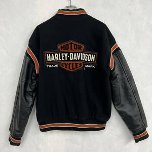 [HARLEY-DAVIDSON]ハーレー・ダヴィッドソン レザー スタジャン made in USA size.S 2003年製 98314-04VM 美used 激レア