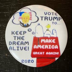 ドナルド トランプ　缶バッジ ピンバッジ バッジ　2020年 アメリカ合衆国 大統領選挙